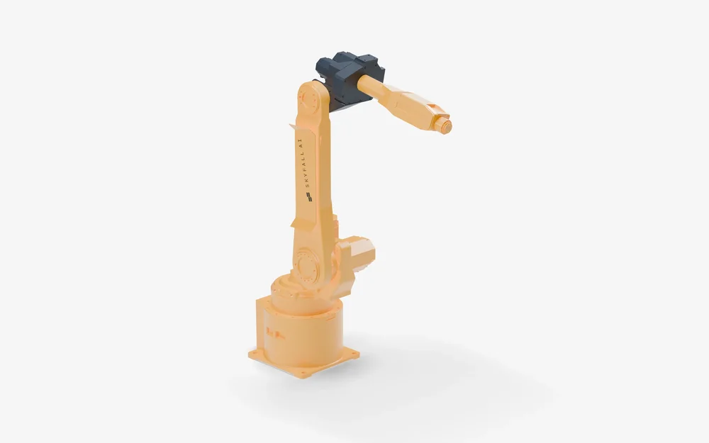 FANUC ArcMate 100iB welding robot 3D rendering from Skyfall’s SKY-001 showcase